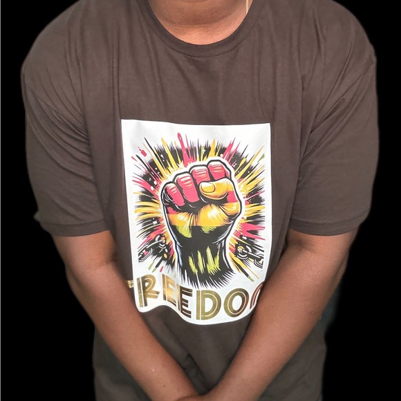Freedom Afro TShirt unisex - Picture 4 of 4
